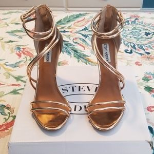 Steve Madden Fico Rose Gold Heeled Sandal